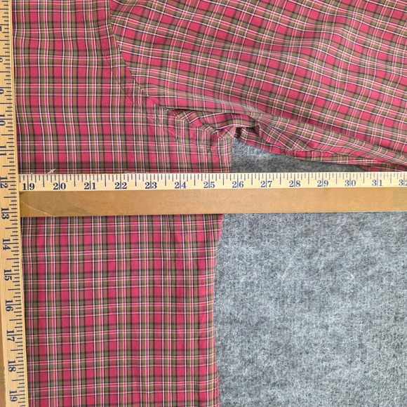 Ralph‎ Lauren Shirt Mens XL Red Tan Plaid Classic Fit Long Sleeve Button Down - Picture 7 of 9
